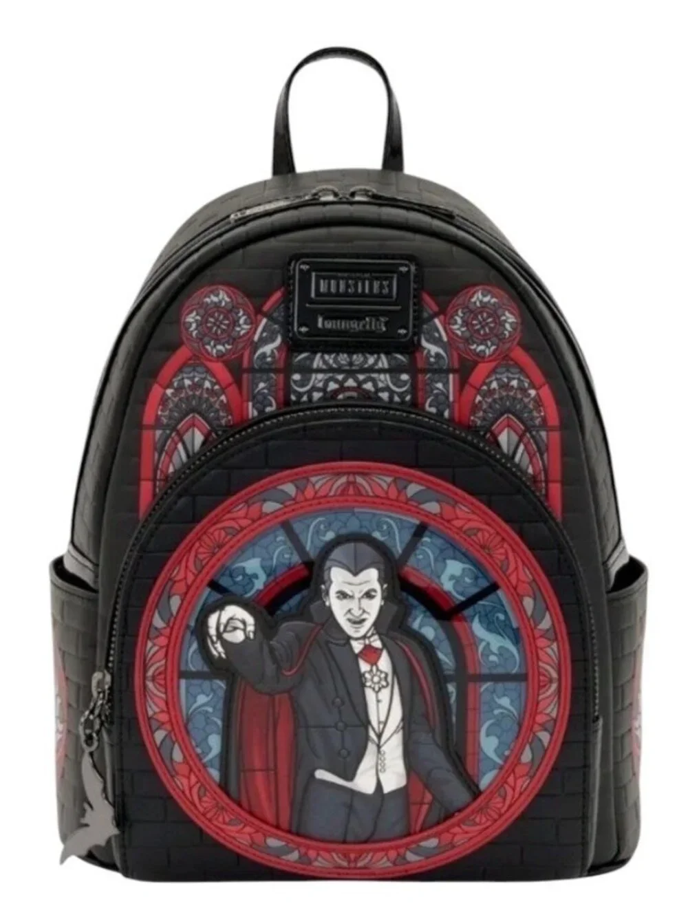 Loungefly Universal Monsters Dracula Stained Glass Mini Backpack NWT